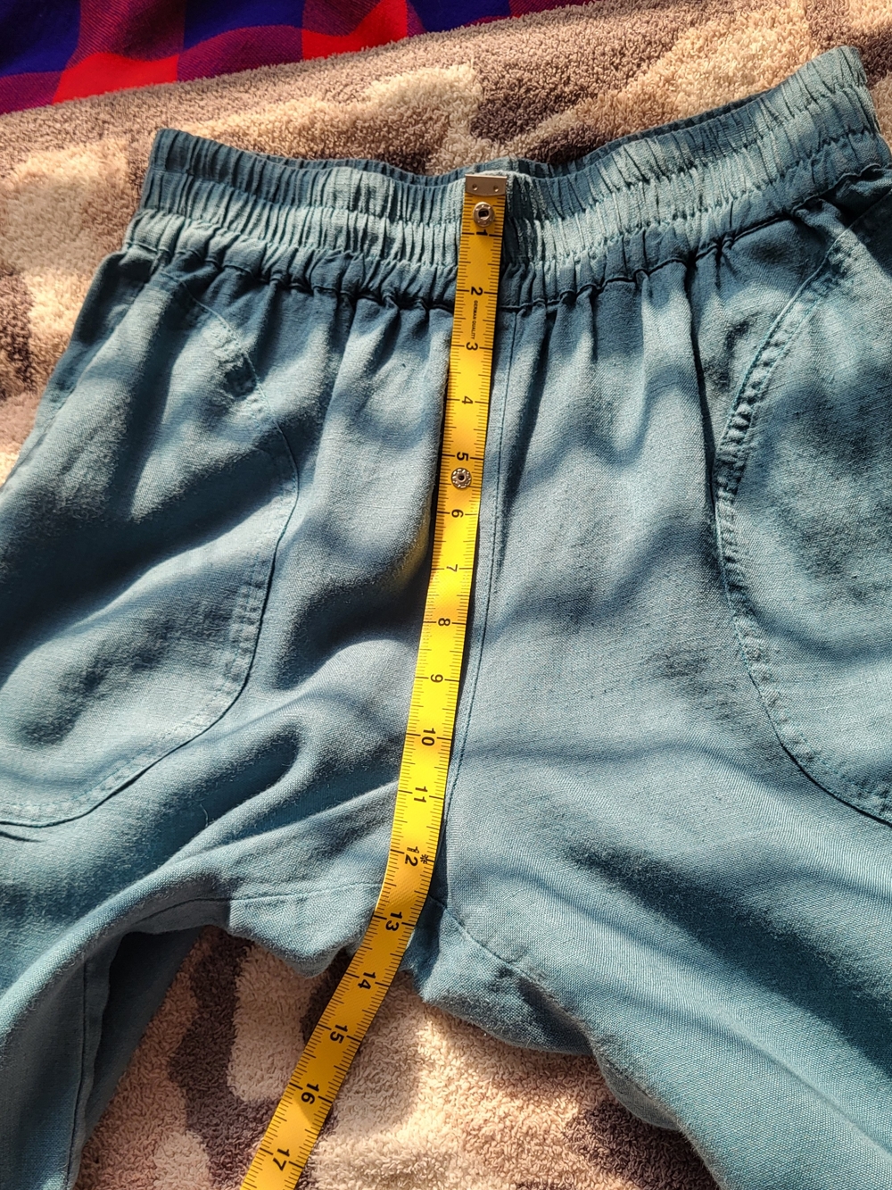 Not Perfect Linen Athens 2 Linen Pants In Dark Turqouise - Picture 10 of 16